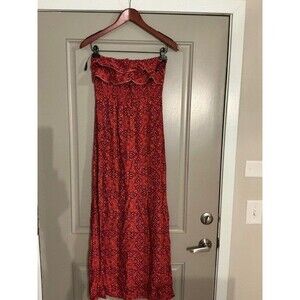 Escapada Strapless Lani Dress in Purple Coral Zanzibar color Sz M NWT